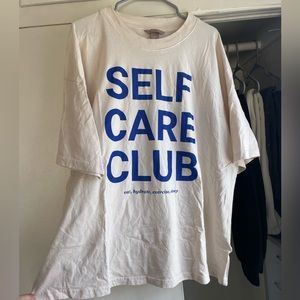 H&M Graphic “SELF CARE” Oversized Tee - excellent condition (hardly worn)